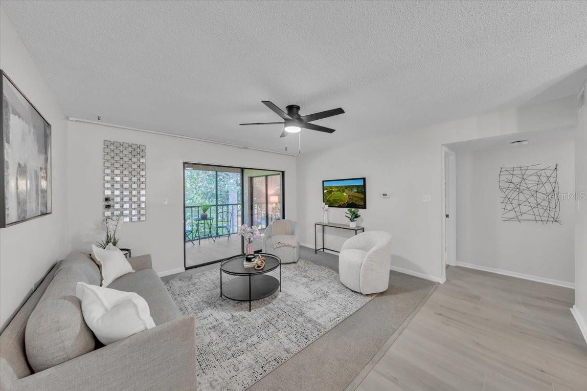 Open concept living space to keep all the rooms connected