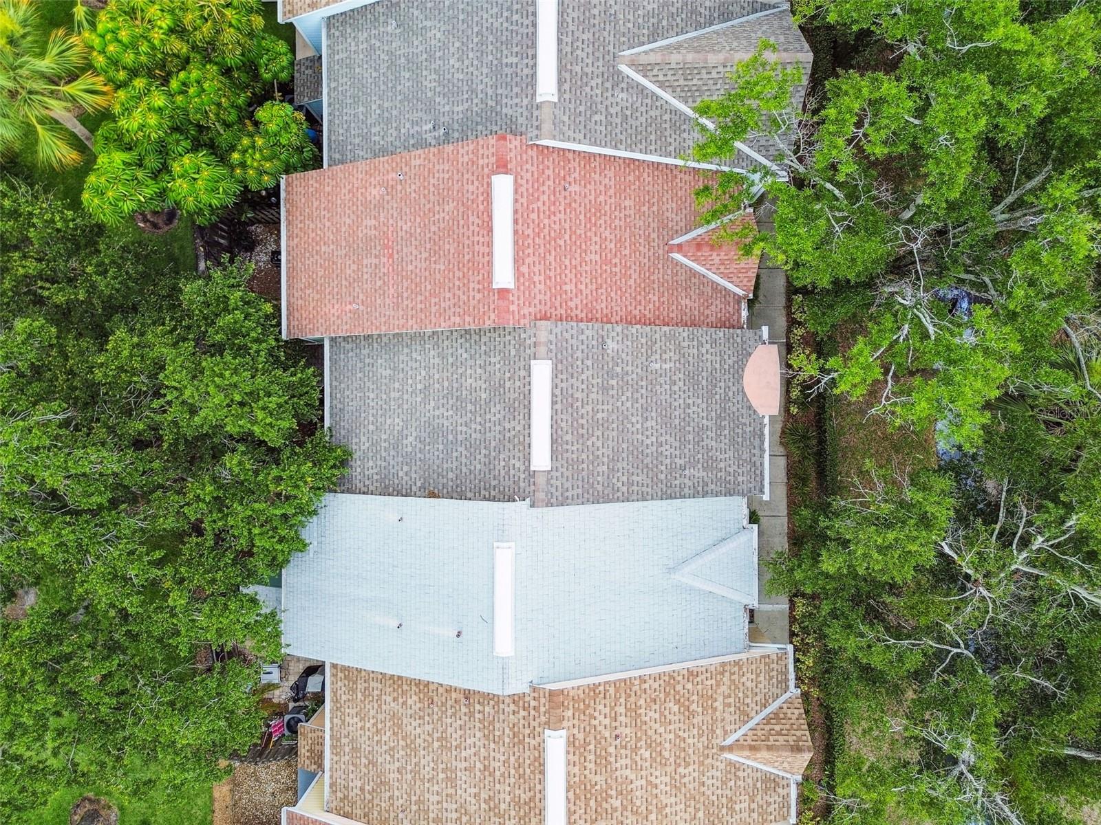 Drone photo roof tops