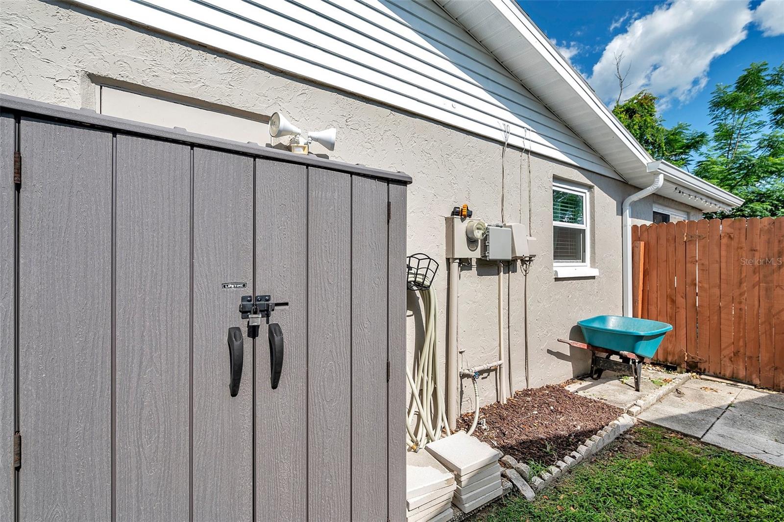 Shed is included!