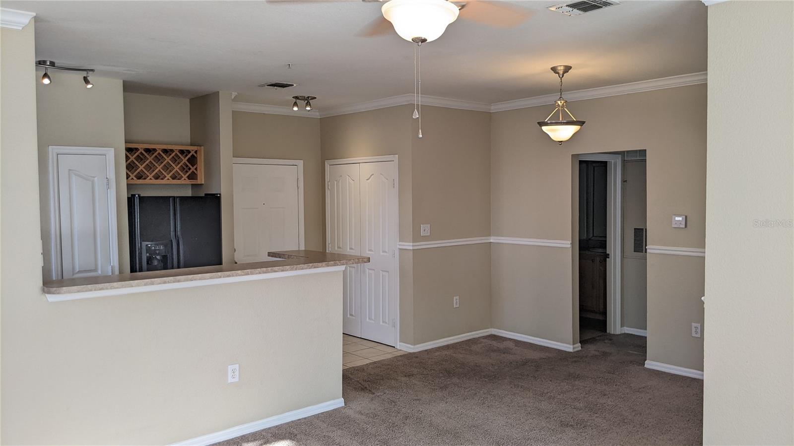 Looking from living room towards Kitchen