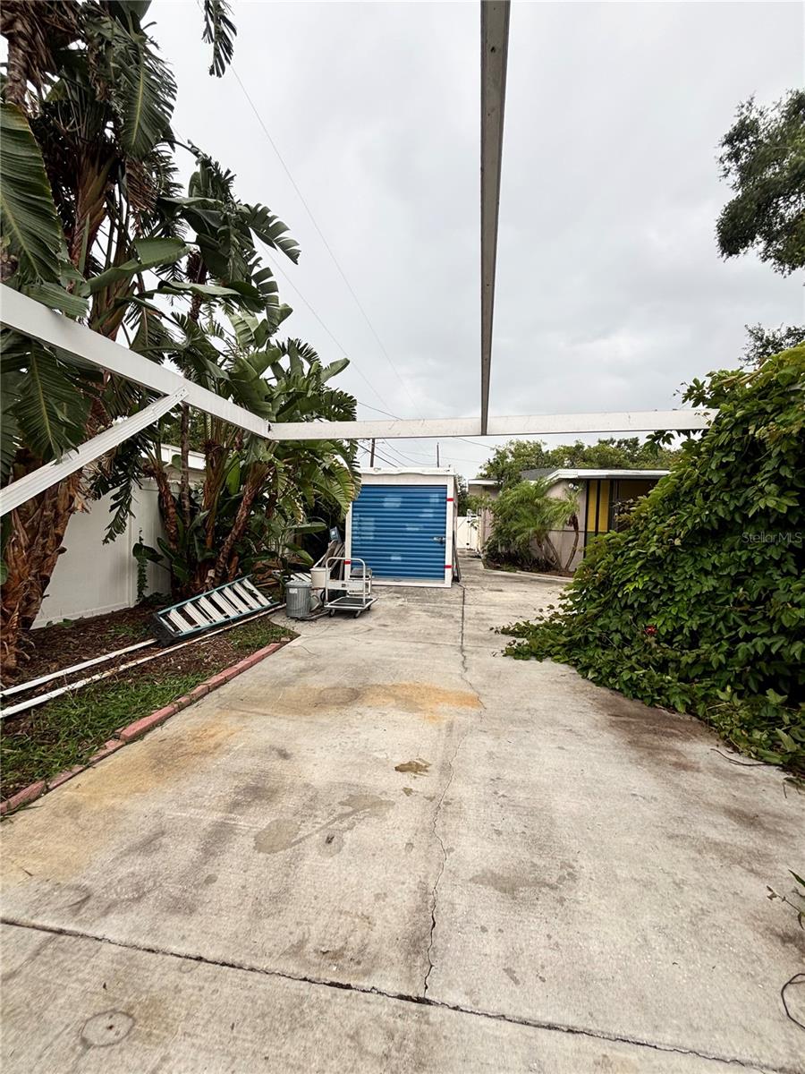 driveway (backyard)
