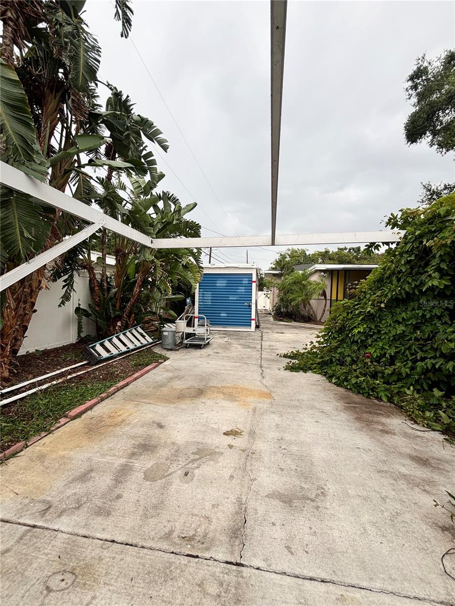 driveway (backyard)