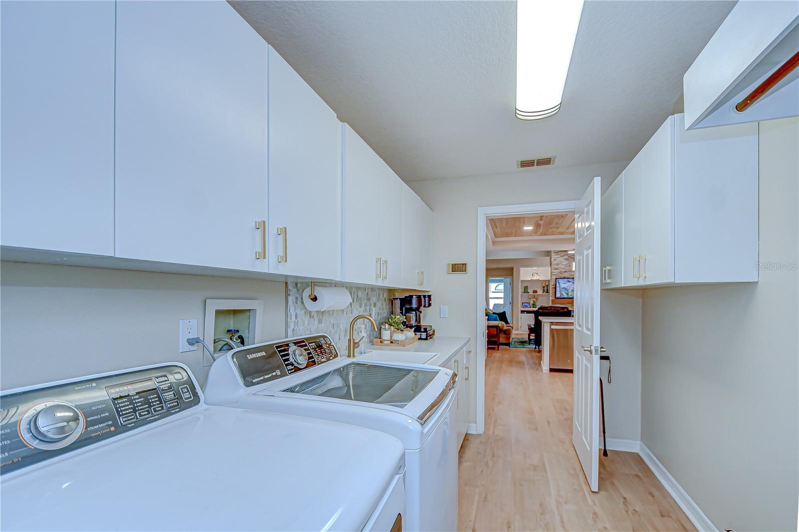 laundry room toward kitchen