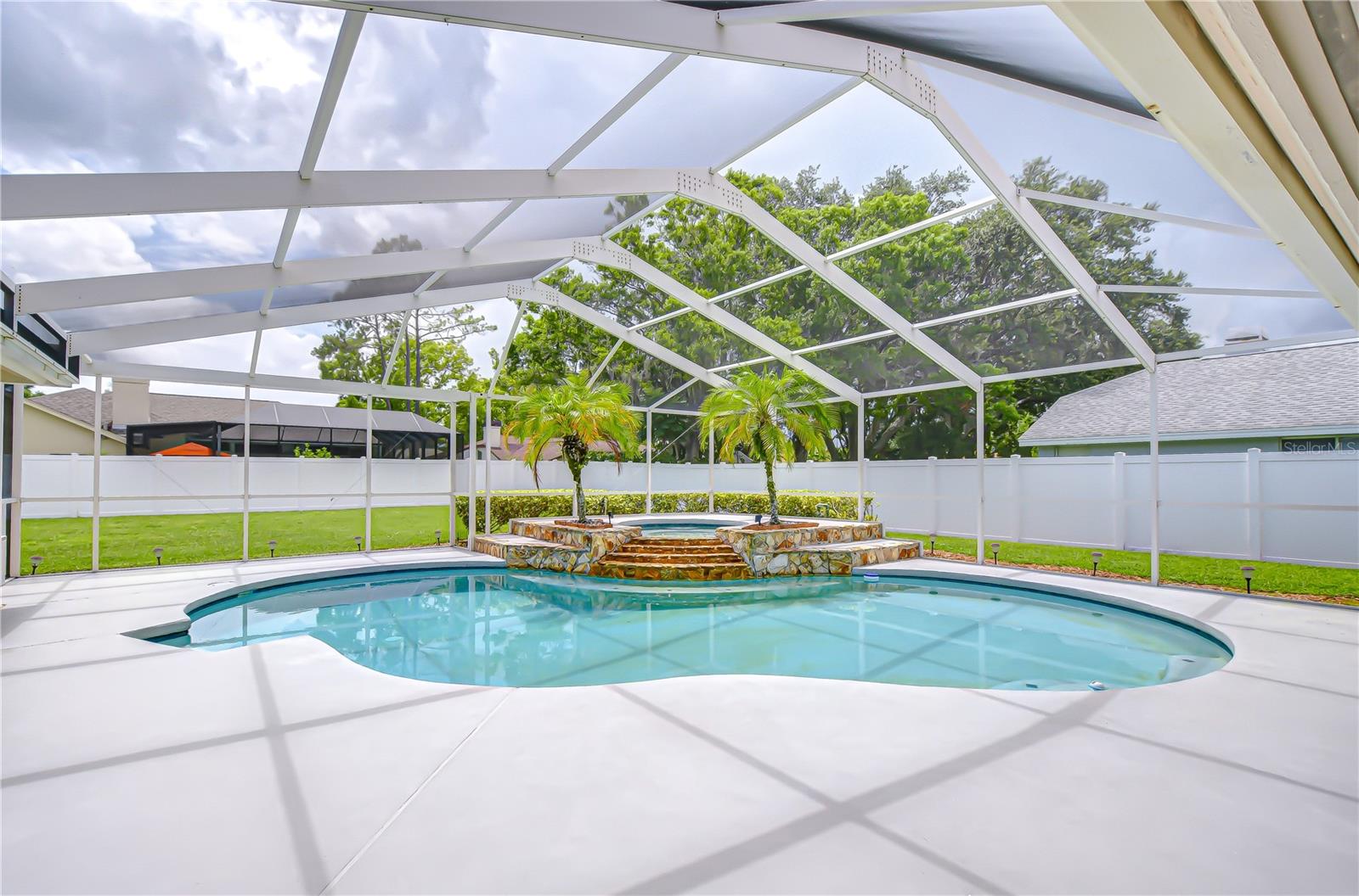 Huge Lanai with your own large pool and spa.