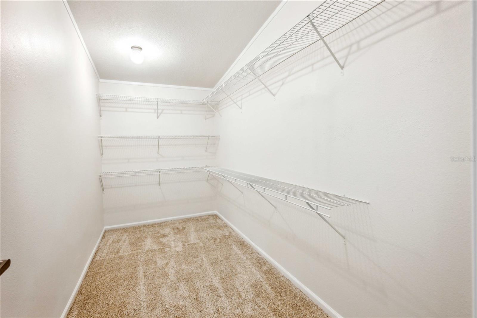 Walk-in closet.