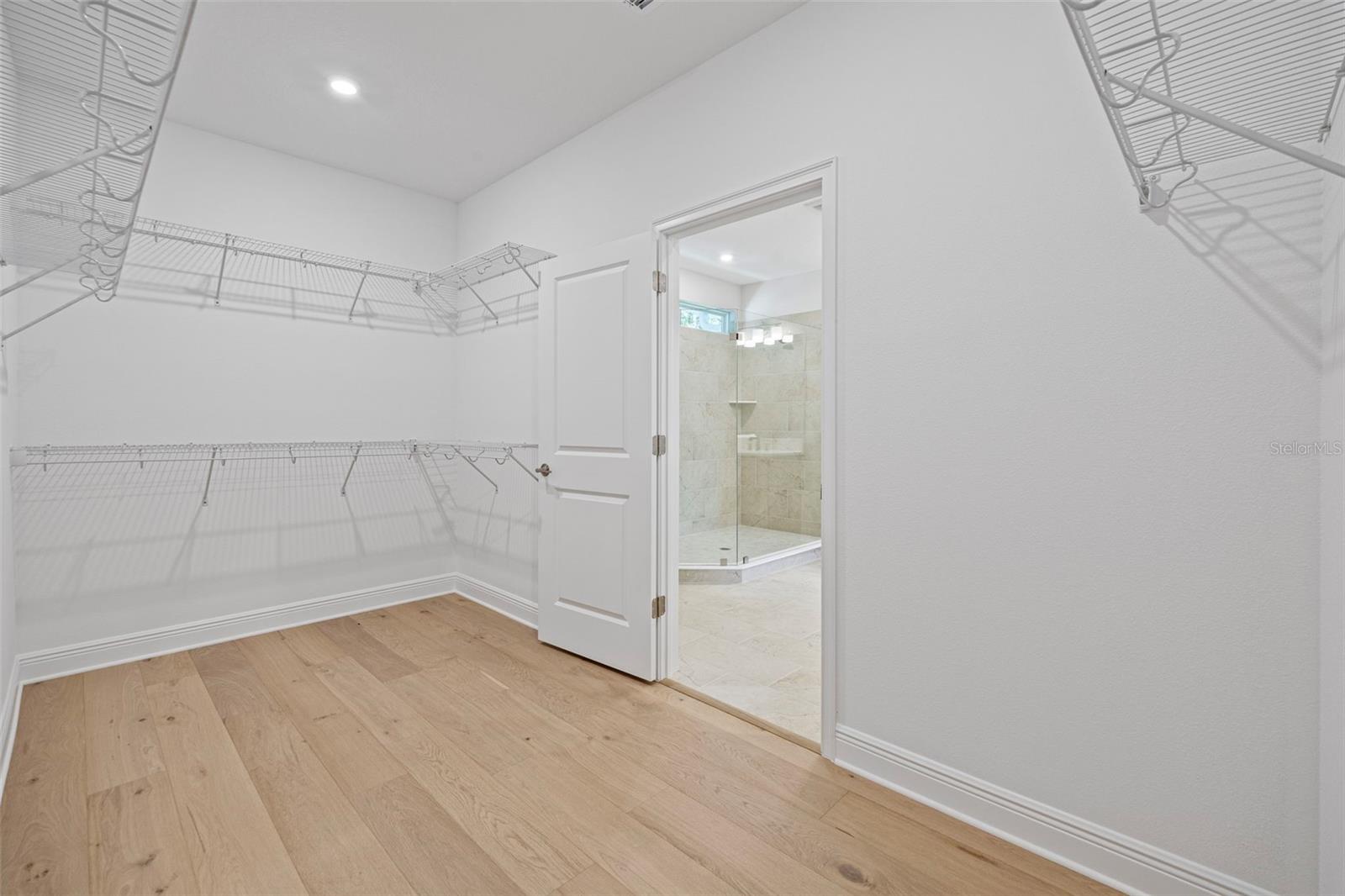 Primary walk in closet!