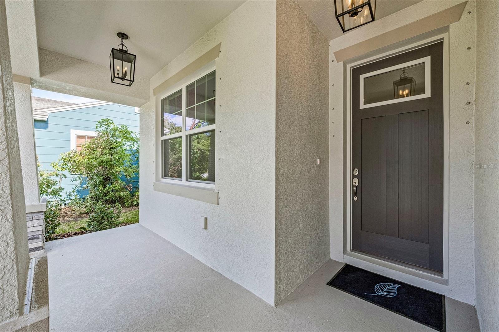 Extended and extra deep front porch