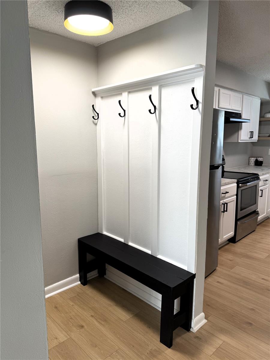 MUD ROOM AT TOP OF STAIRS