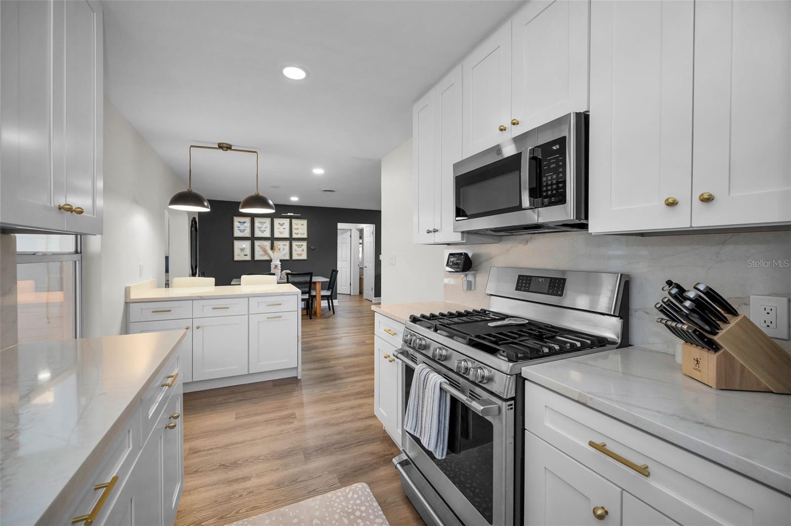 Remodeled Kitchen with Quartz Countertops and Plenty of Storage