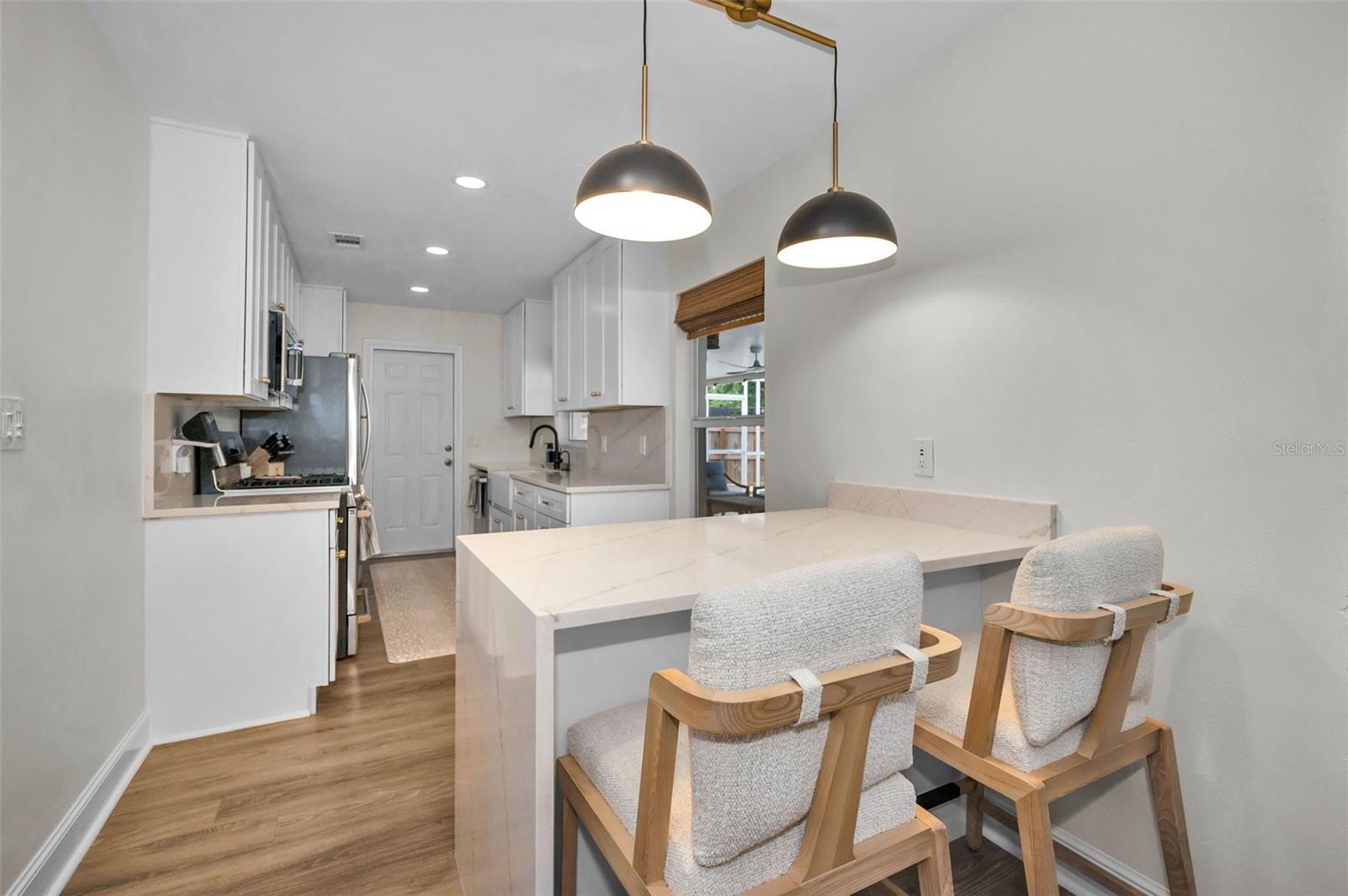 Remodeled Kitchen with Quartz Countertops and Plenty of Storage