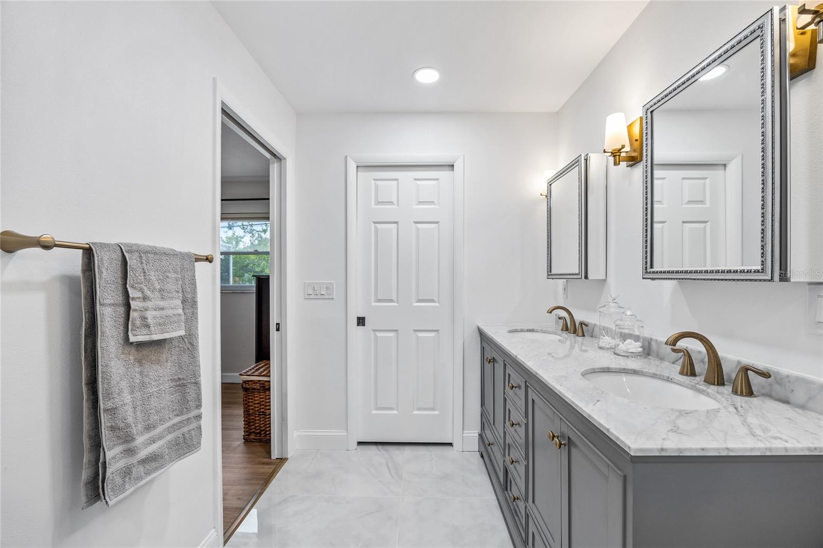 The walk in closet is convenient to the Primary Bathroom.