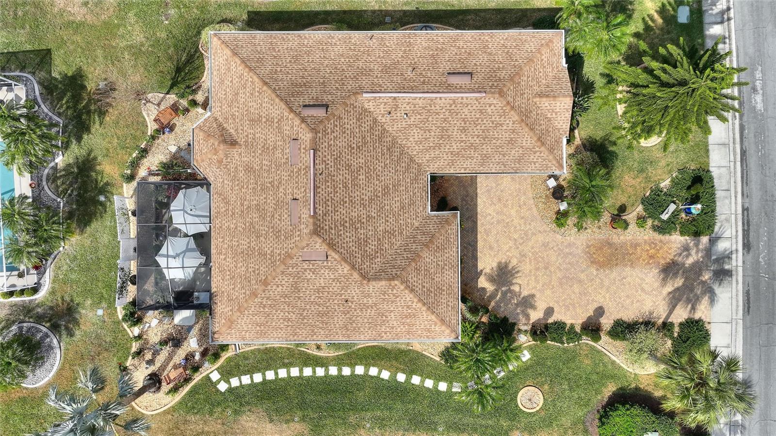 Aerial view of property