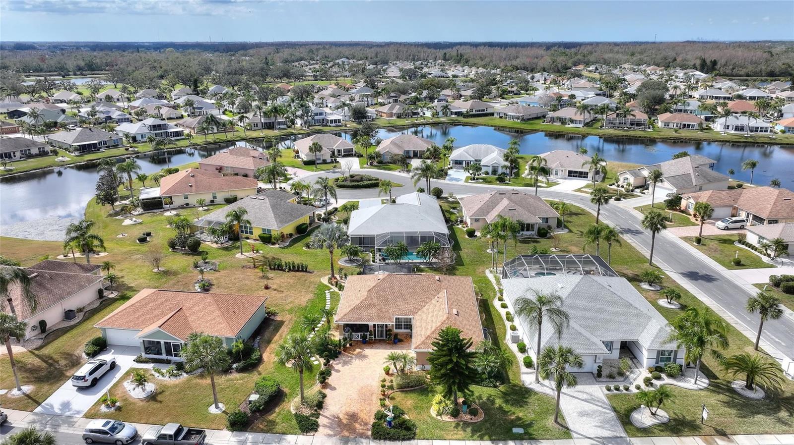Aerial view of property