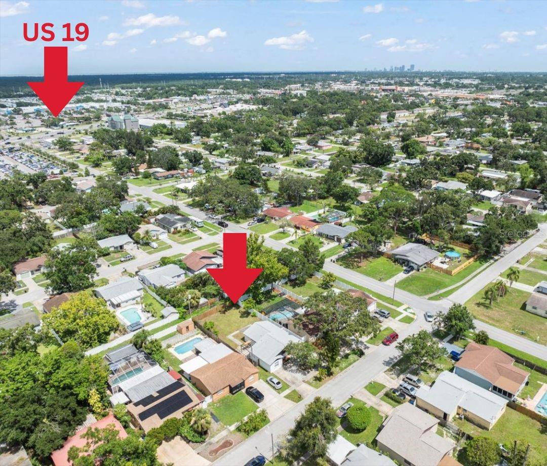 Property is 0.3 mile from US 19 and bus stop.