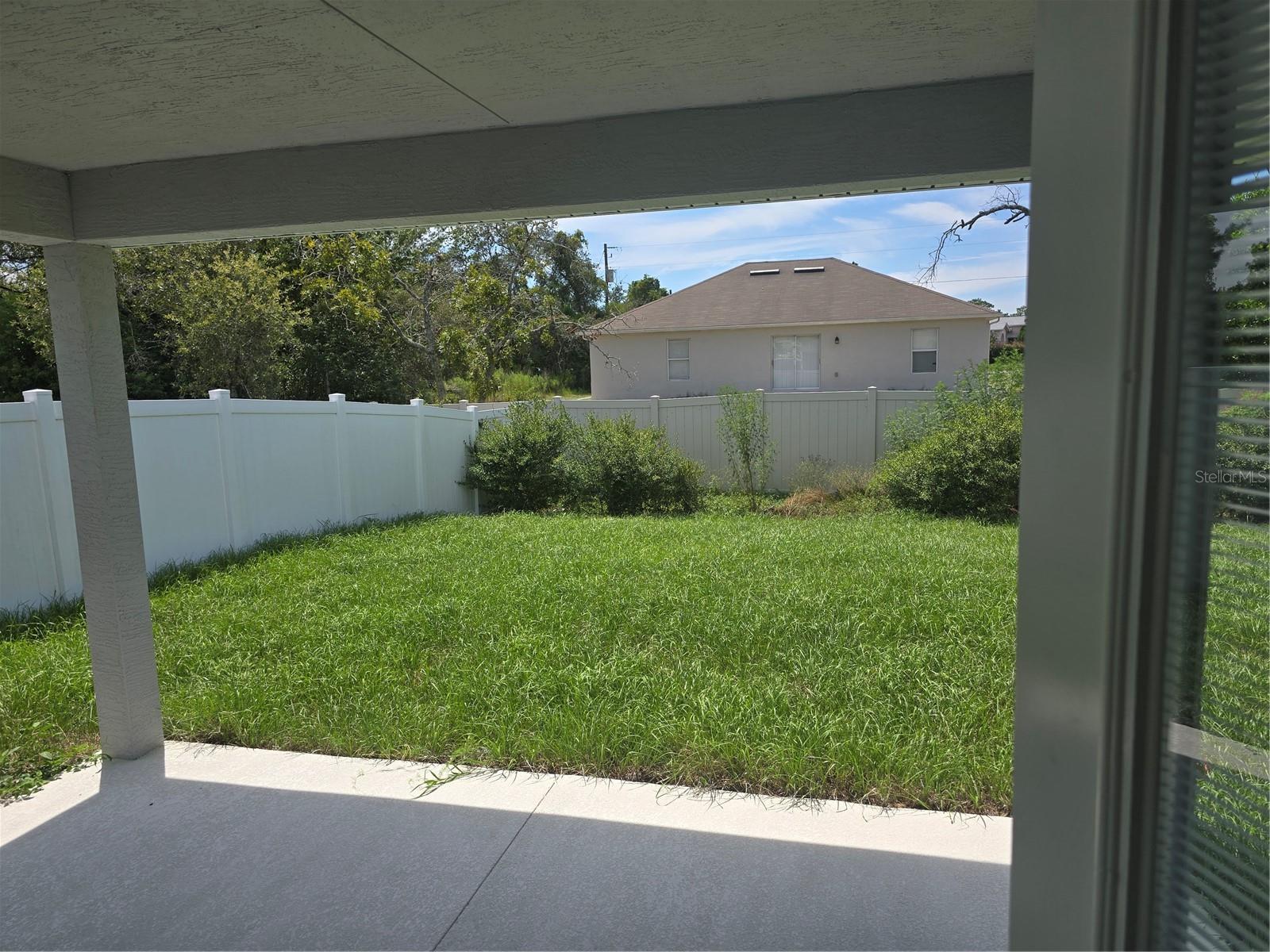 Covered Patio Back Yard