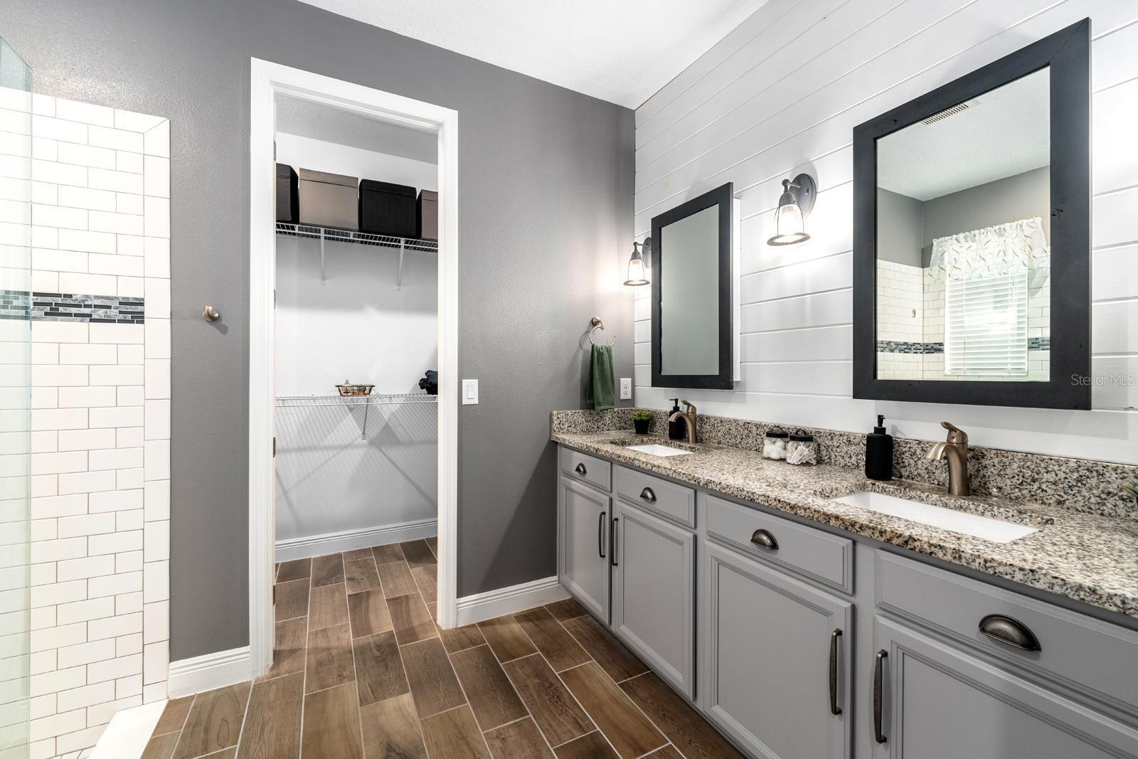 Master Bath double vanities