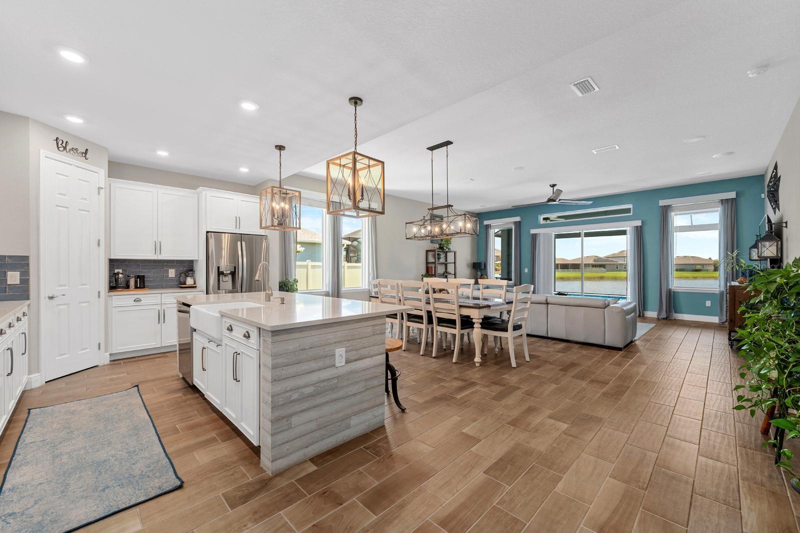 Kitchen overlooking great room