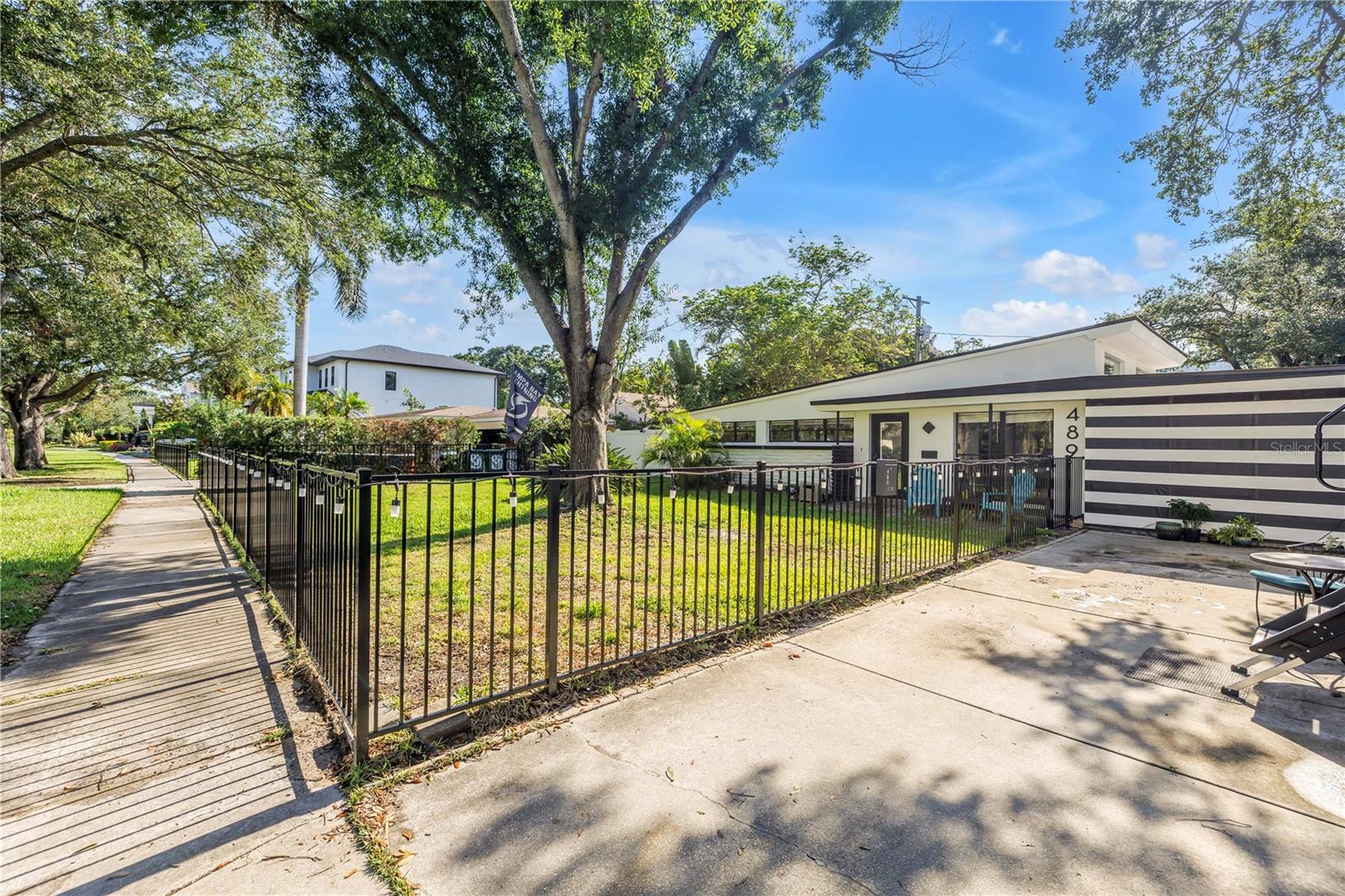 Fence and Driveway