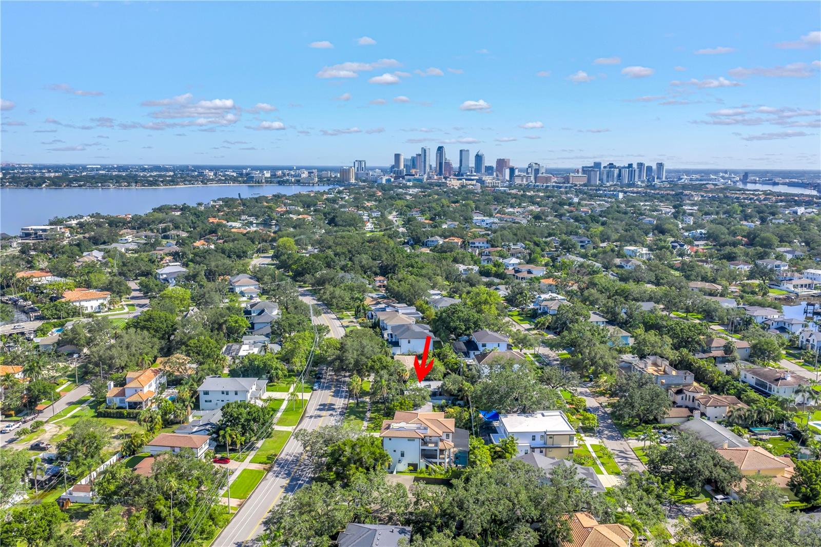 Ariel View of Property & Downtown
