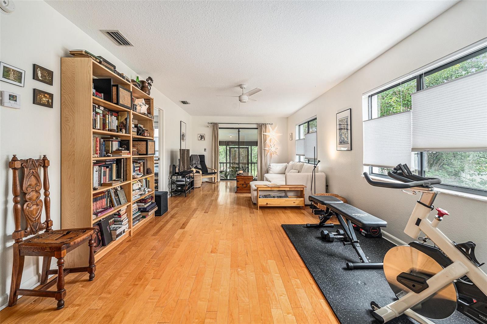 Full View of Living Room looking onto the large balcony