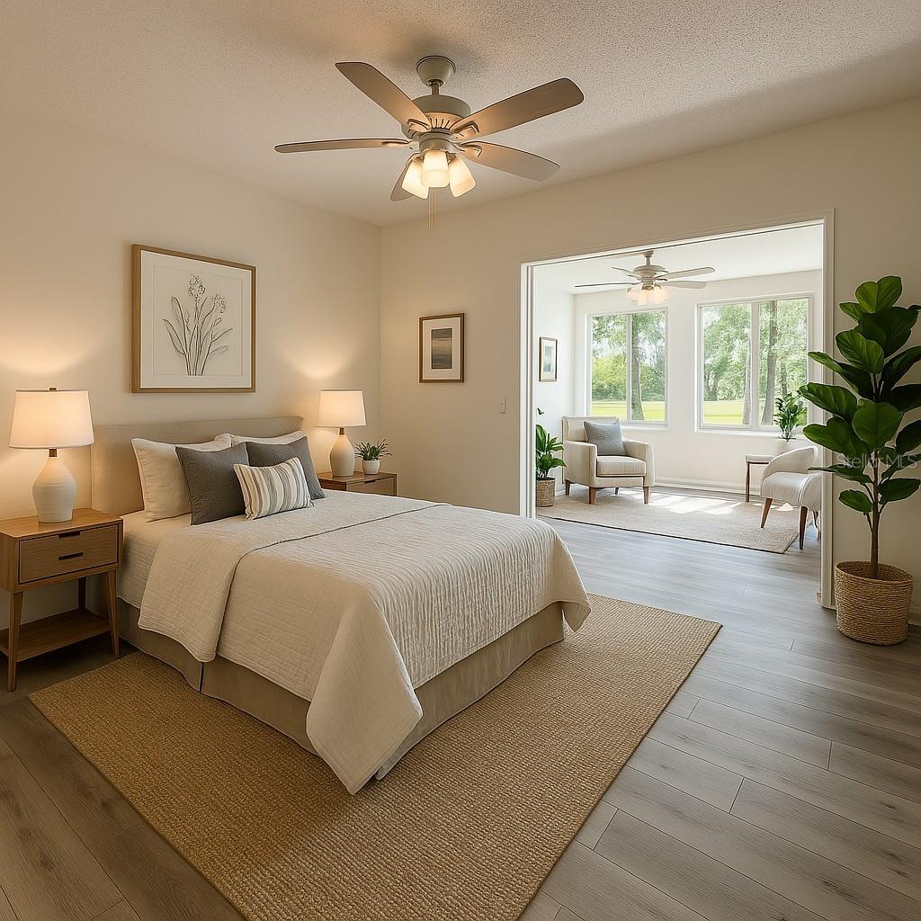 Virtual Staged Bedroom
