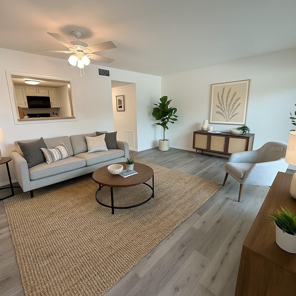 Virtual Staged Living Area