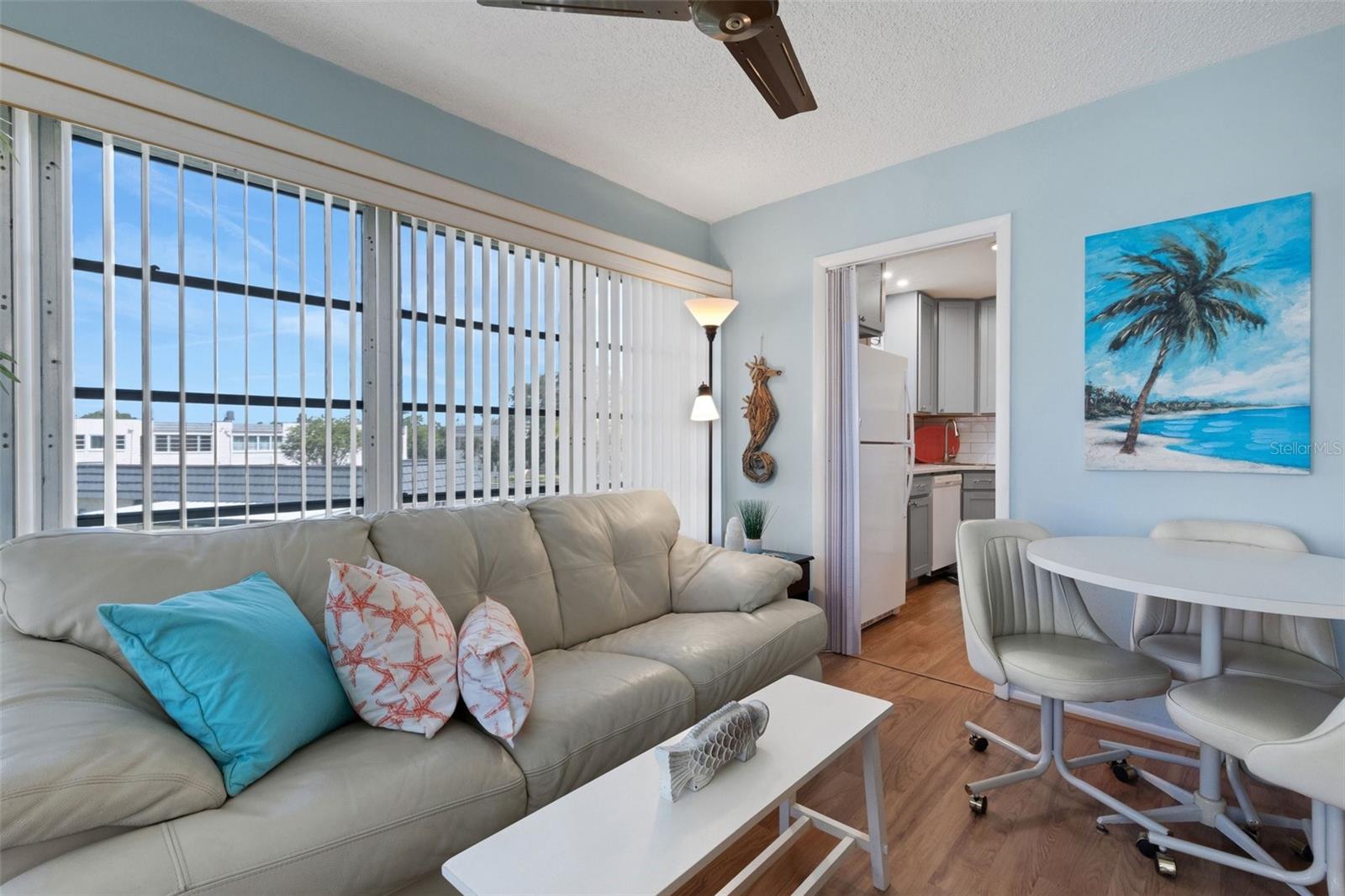 Florida Room with Kitchen entry on Right