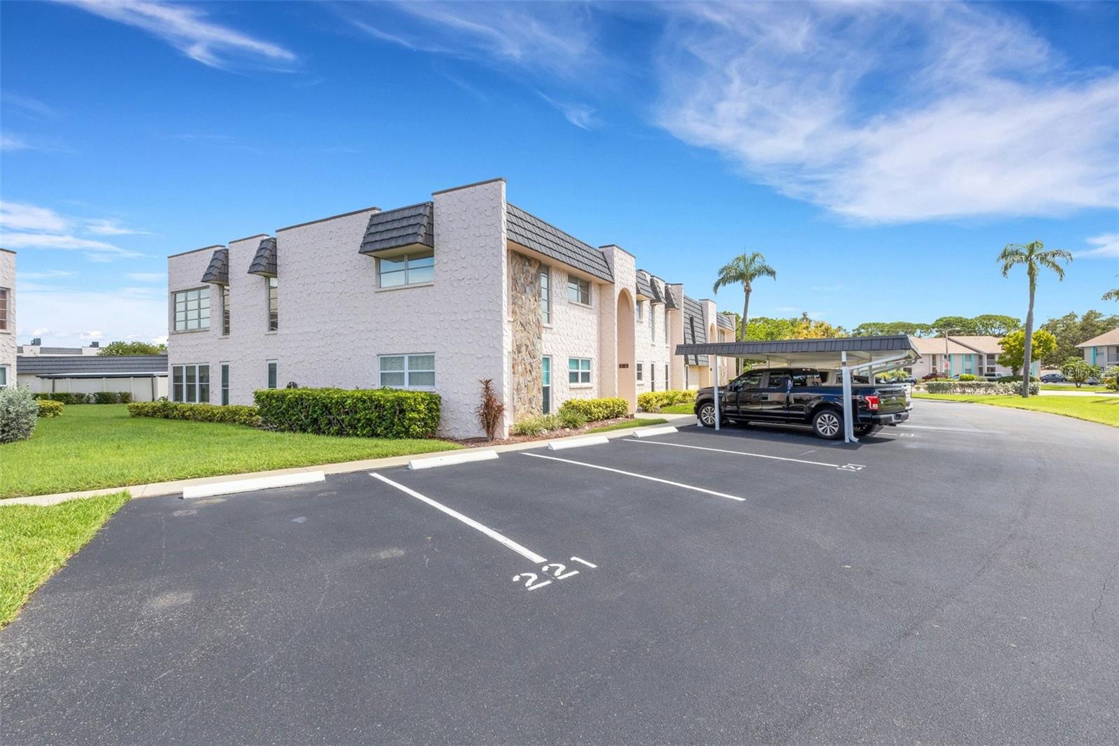 End Unit 221 has 2 Assigned Parking Spaces