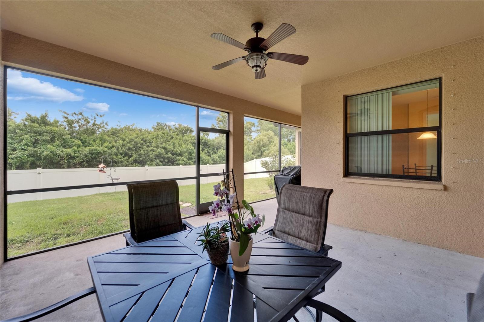 Screened lanai