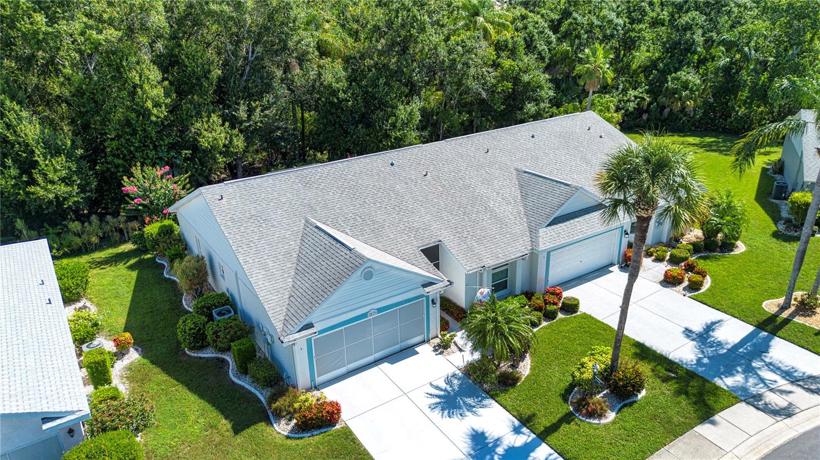 Aerial view of home