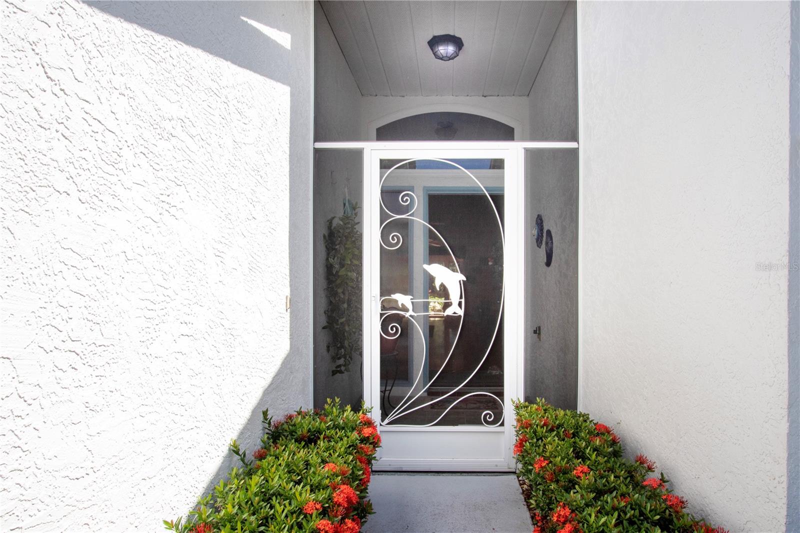 Screened Front Entrance