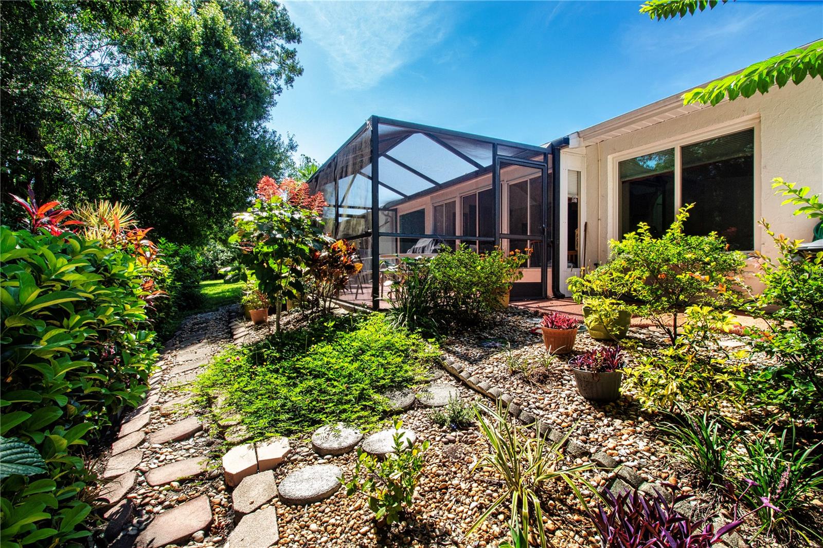 Gardens at back of house