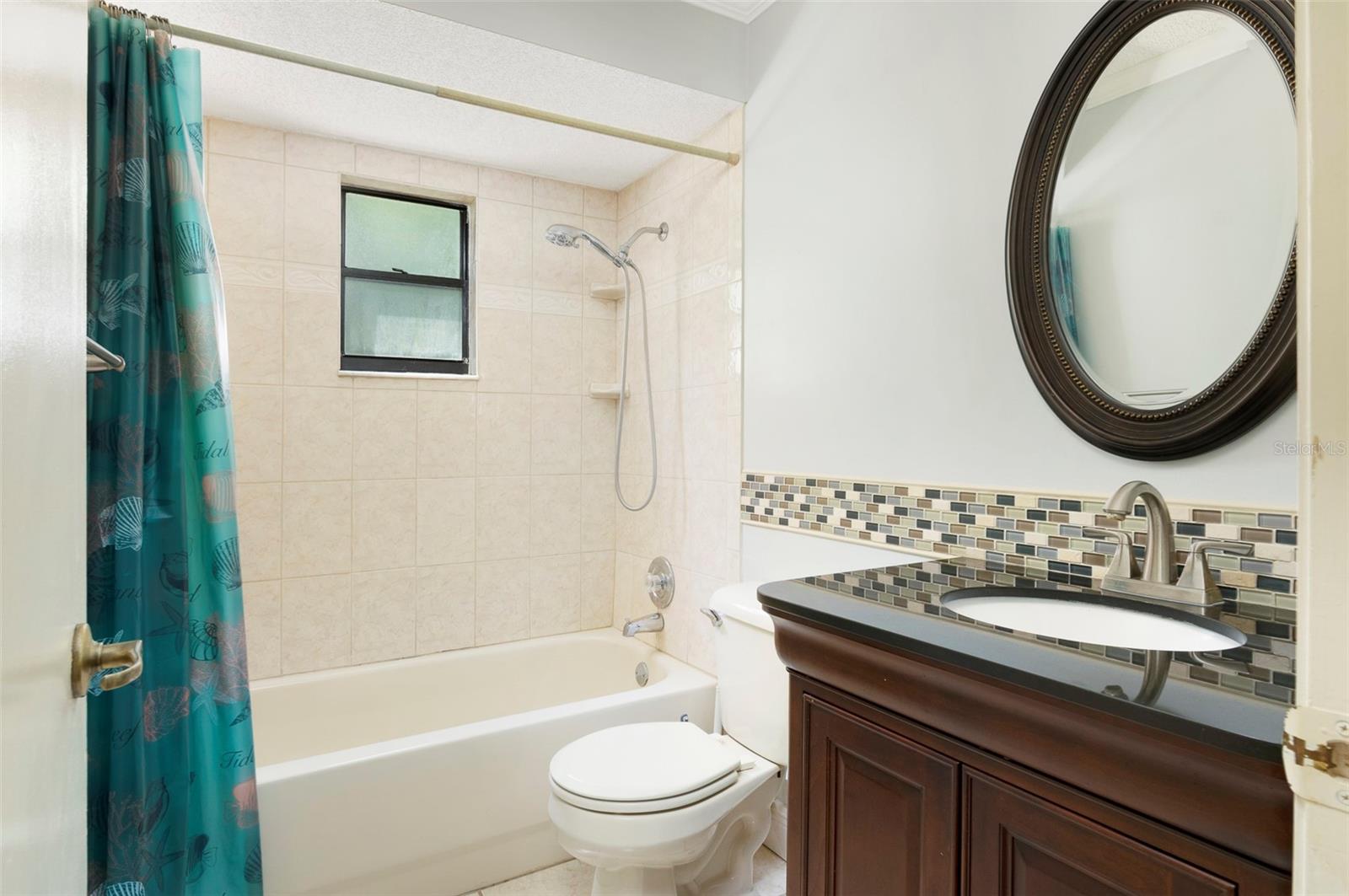 Second bathroom off main living space and second bedroom