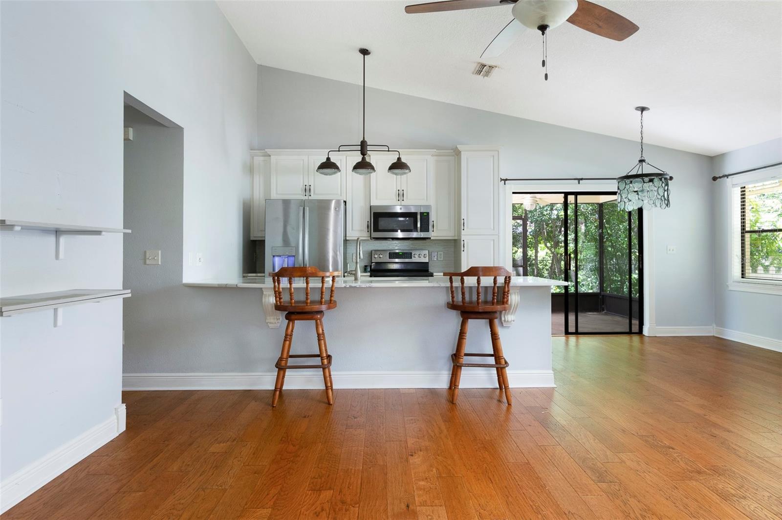 Kitchen from entrance hallway