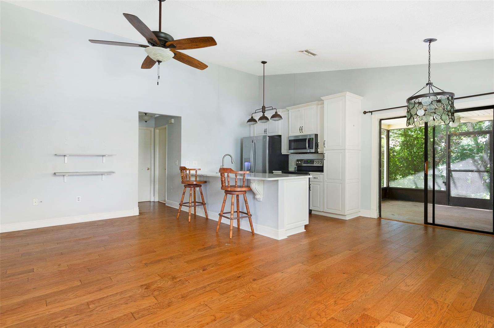 Kitchen from living room