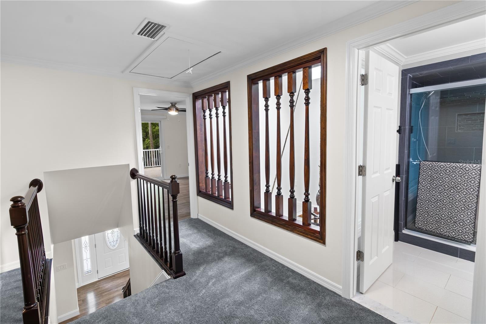 Upstairs Hallway - The 2nd full Bathroom is in between the bedrooms.