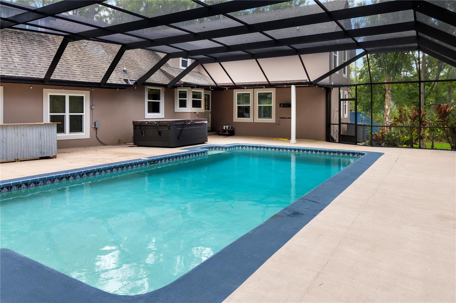 Oversized Saltwater Pool and Screened Lanai