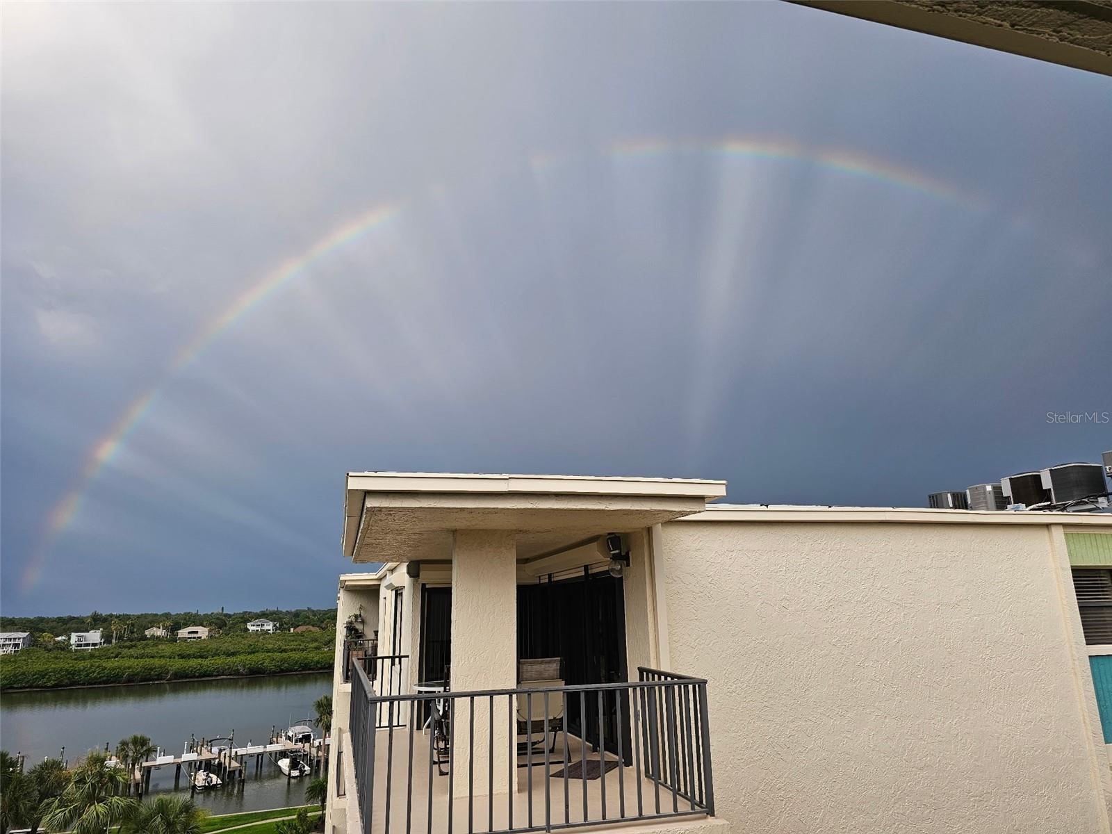 A beautiful rainbow to bring promise of a new day
