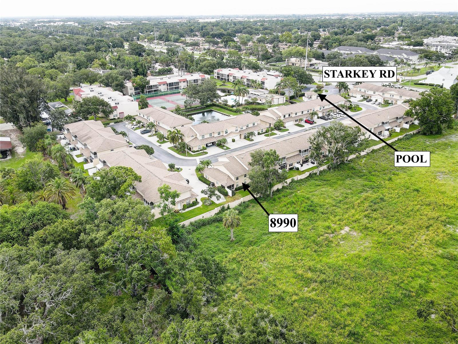 Unit located at quieter end of community