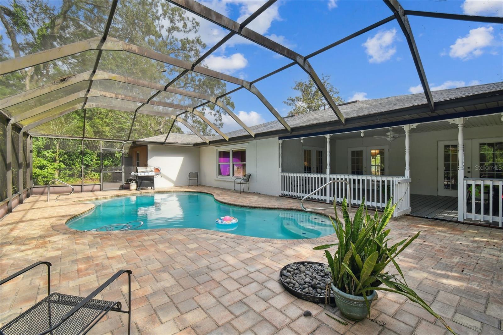 Heated, screened pool...recently re-surfaced
