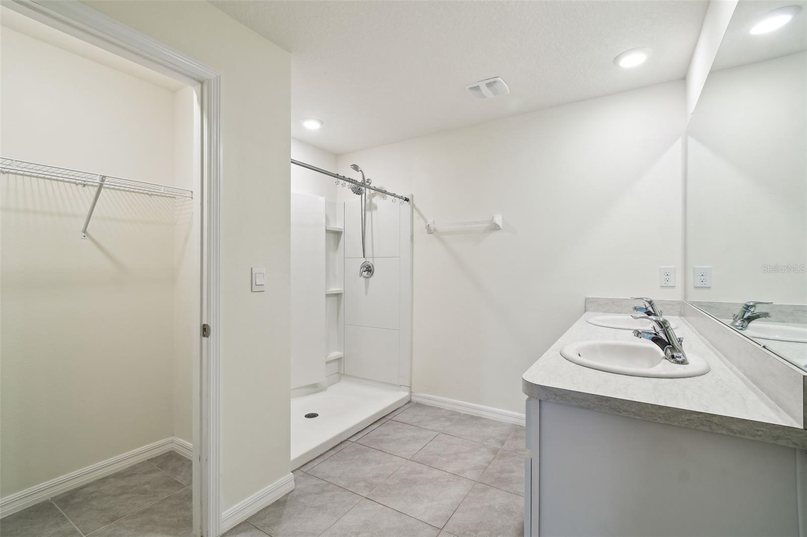 Second Walk-in closet on left for clothes and/or linens