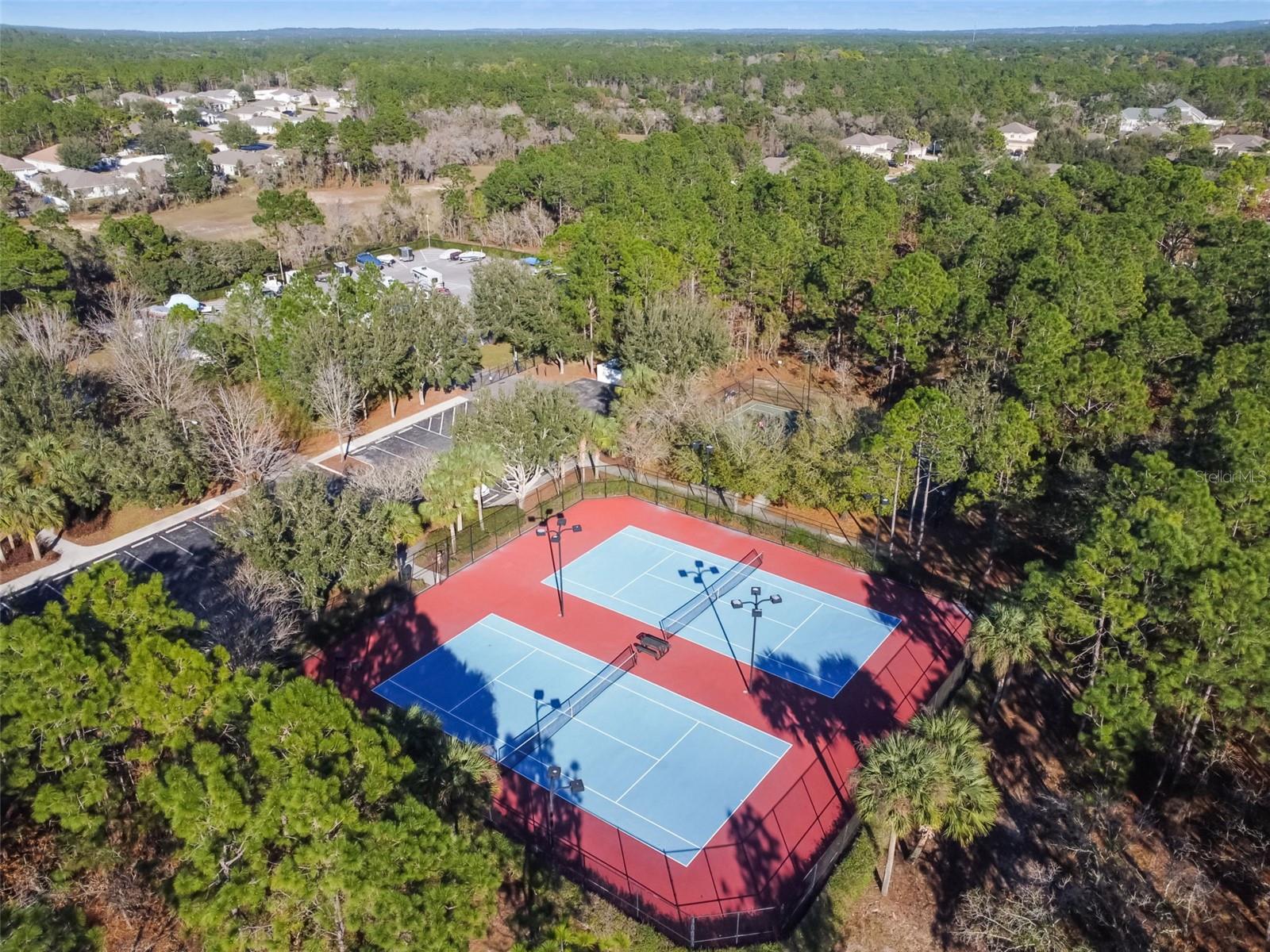Tennis courts...
