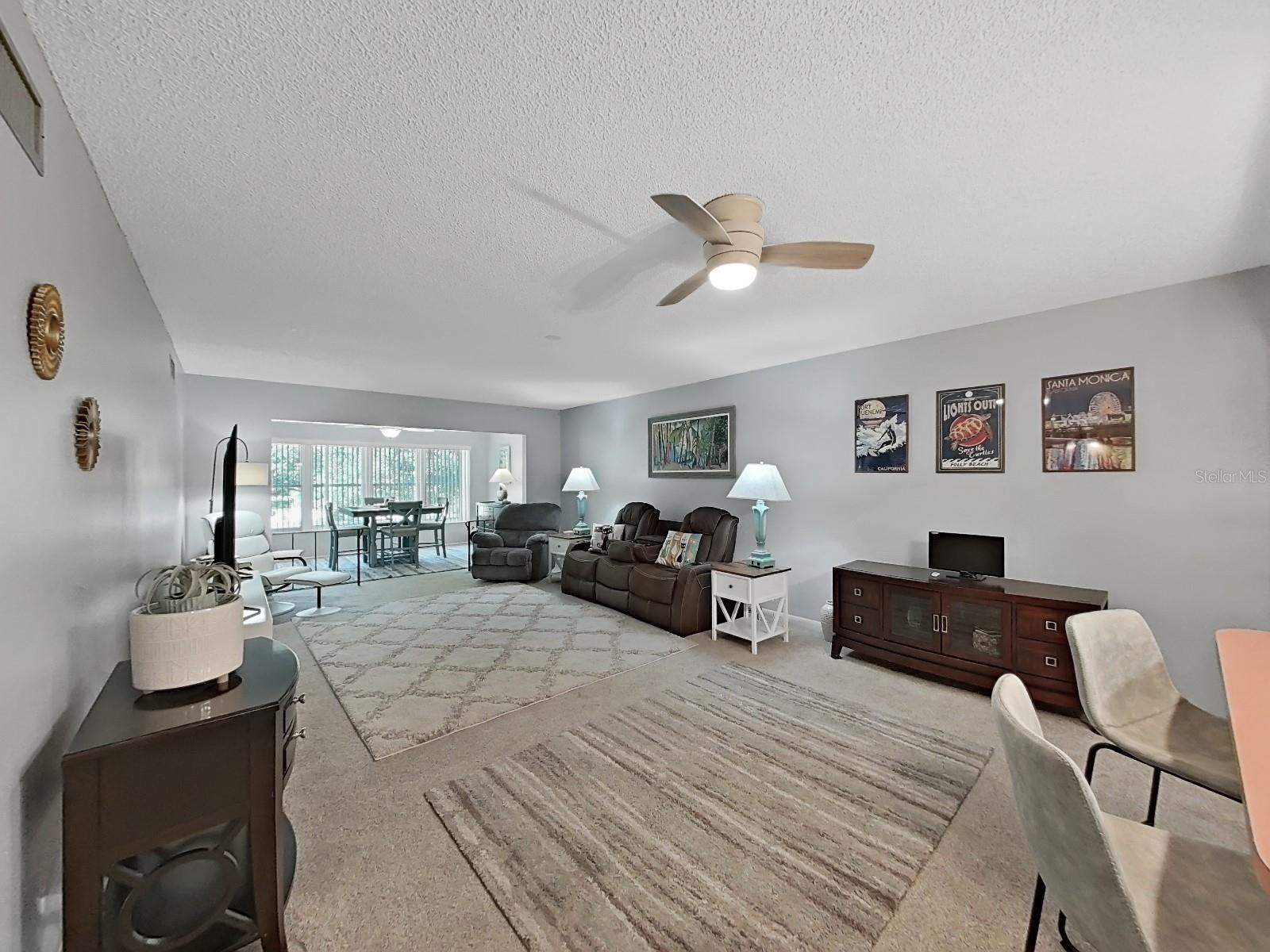 Large space makes furniture placement easy