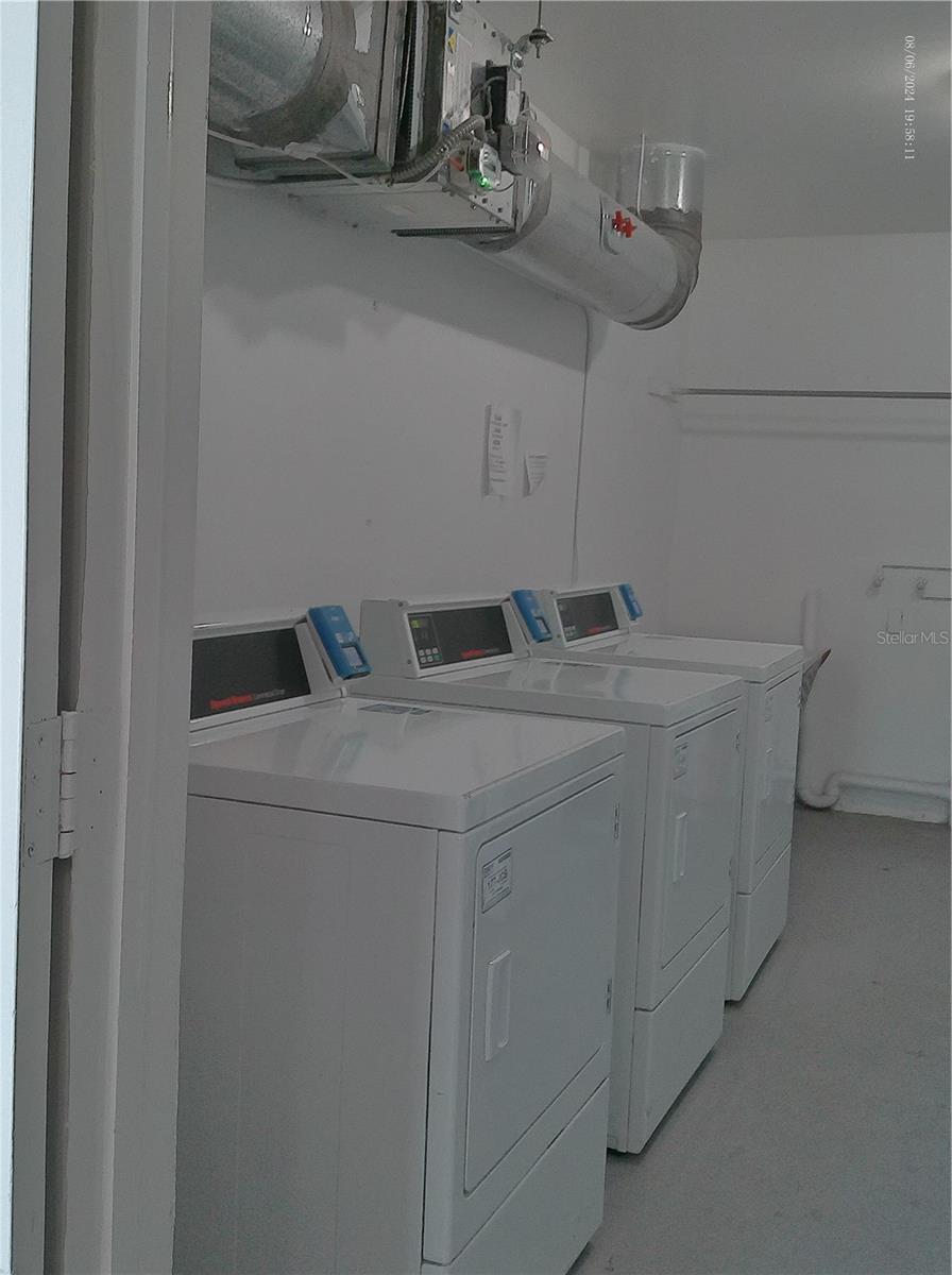 Laundry on the same floor. Use the app.