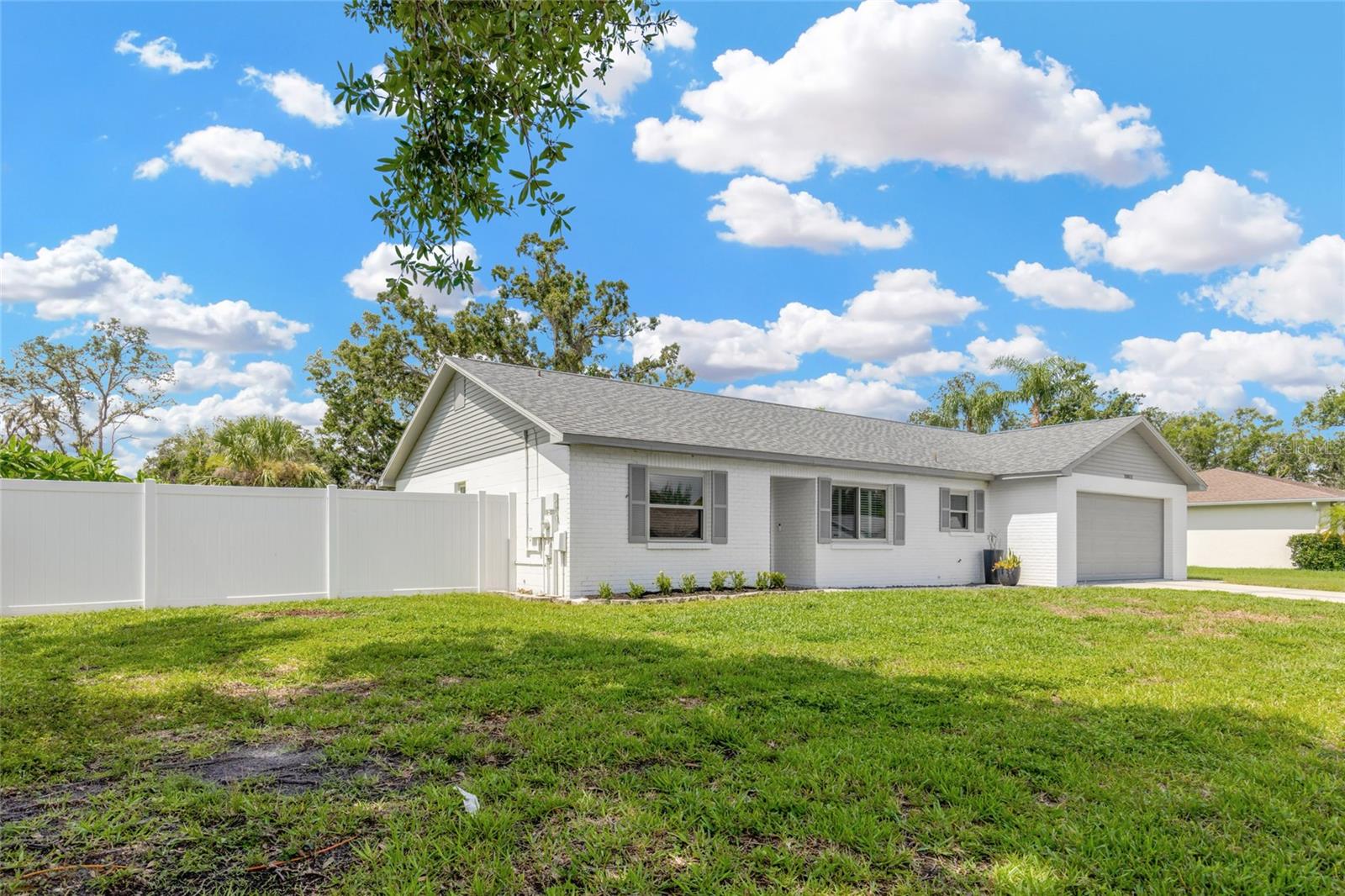 New fenced yard!