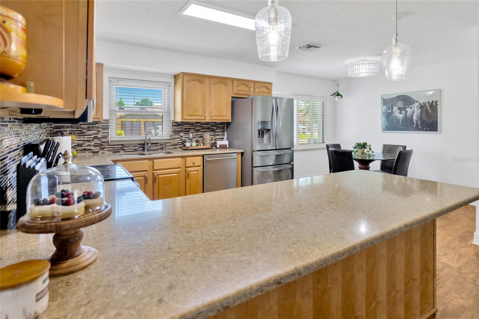 Wonderful kitchen with bar seating!