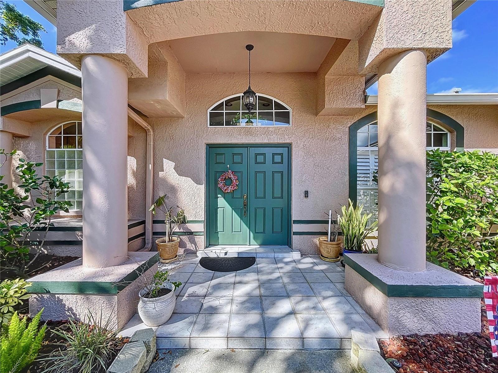 Outside entryway