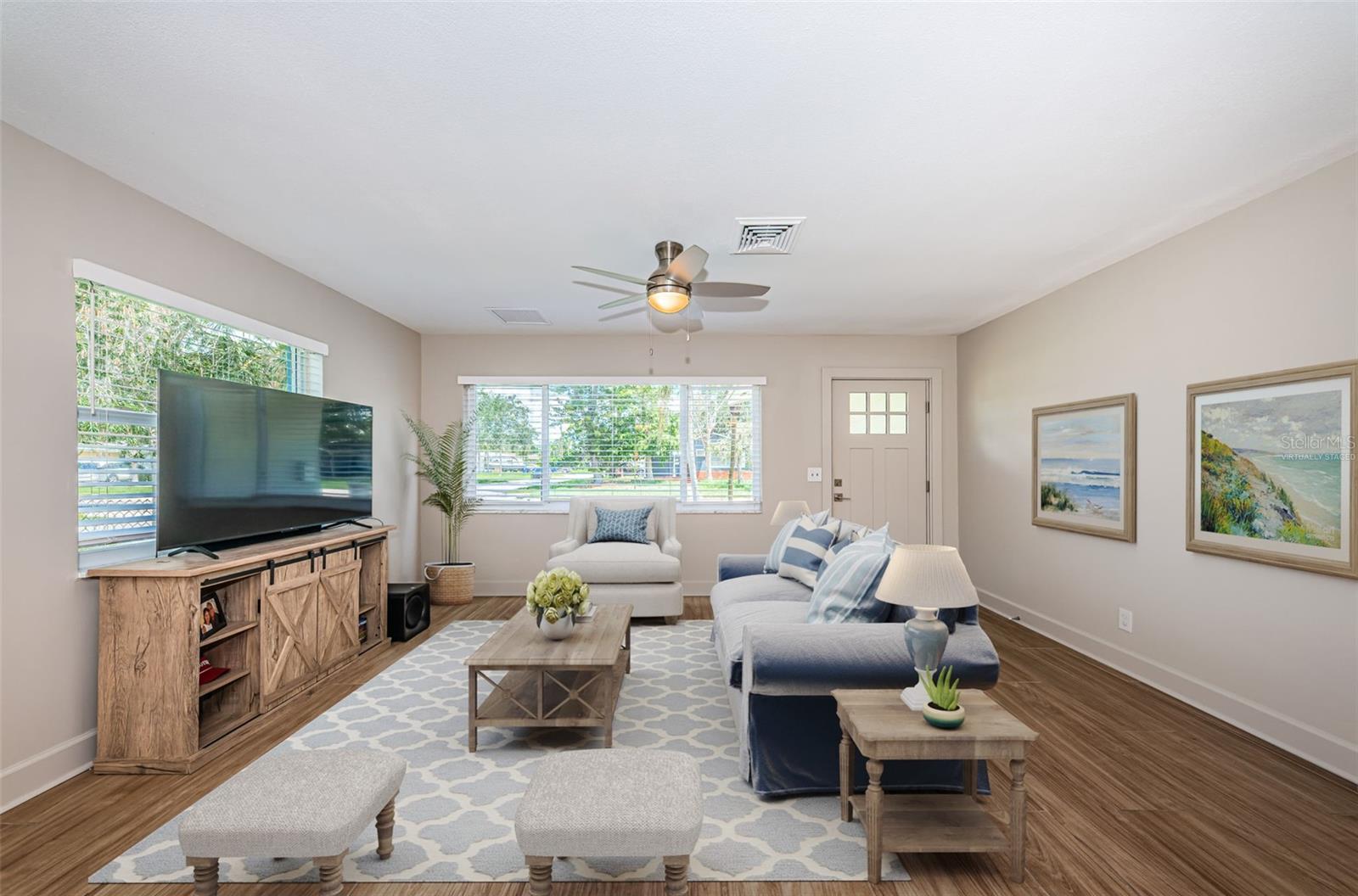 Virtually Staged Living Room