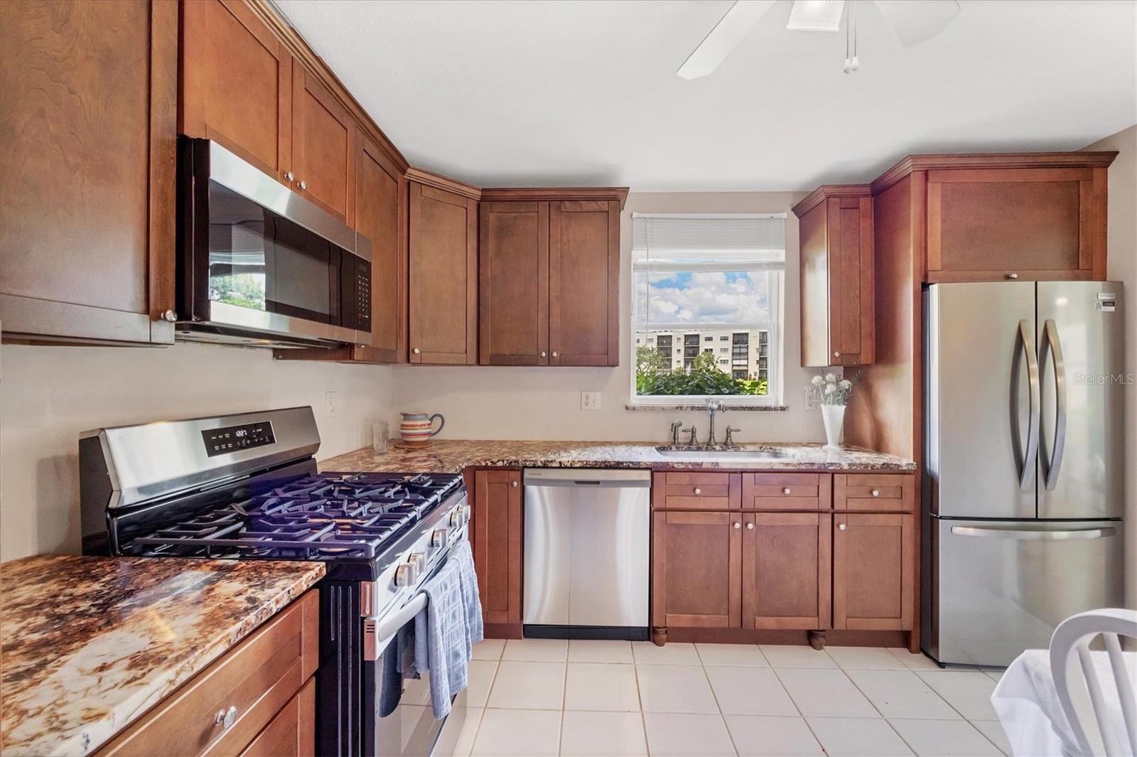 New stainless steel appliances. You will be the first person to use the appliances.