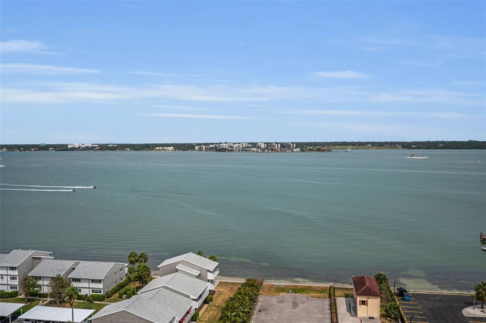 Sweeping, panoramic water views from your front porch/patio area